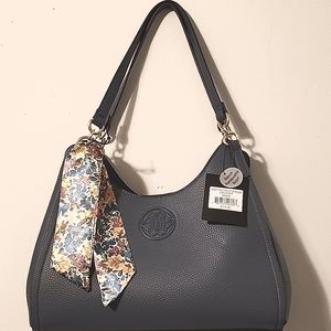 NWT Nanette Lepore Claudette Triple Section Shoulder Bags w/Scarf